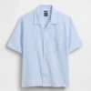 Camicie in misto lino e cotone dalla vestibilità comoda con orlo dritto