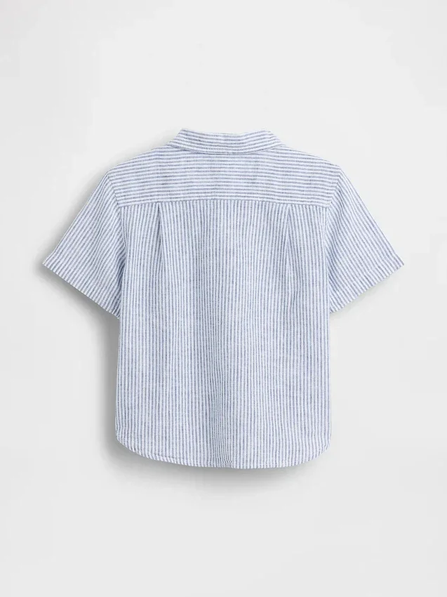 Camicie in misto lino e cotone per neonato & bebè