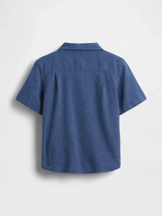 Camicie in misto lino e cotone per neonato & bebè