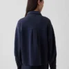Camicie oversize in felpa francese pesante con chiusura a bottoni