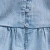 Canotta a balze in denim per bambini
