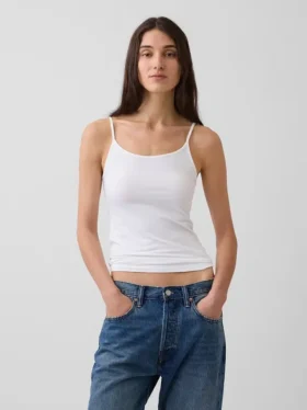 Canotta basic a maglia fitta