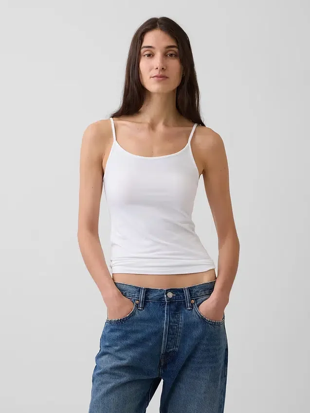 Canotta basic a maglia fitta