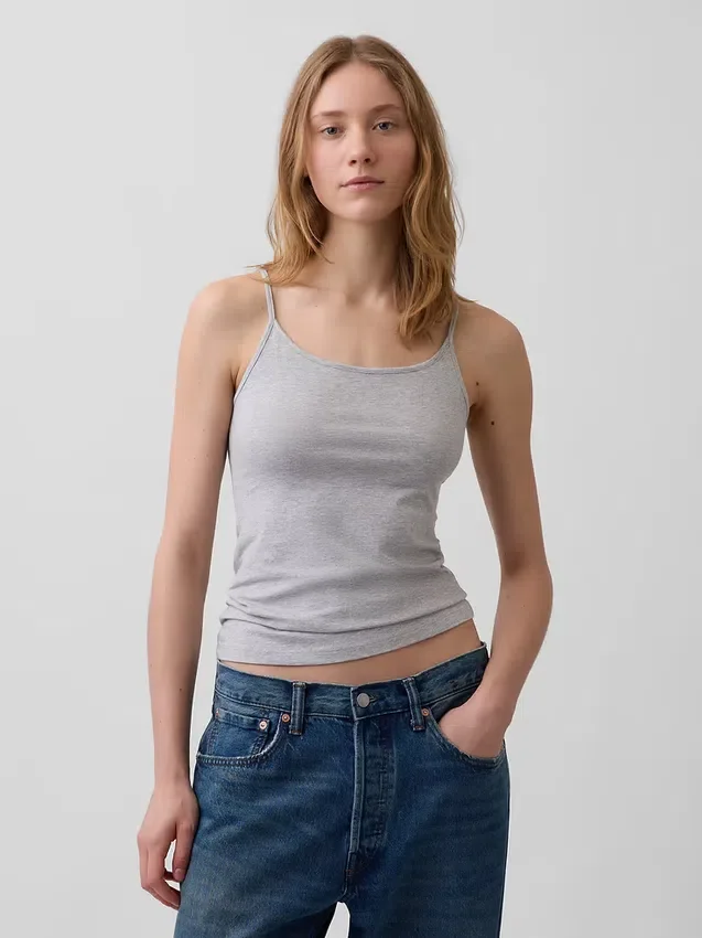 Canotta basic a maglia fitta