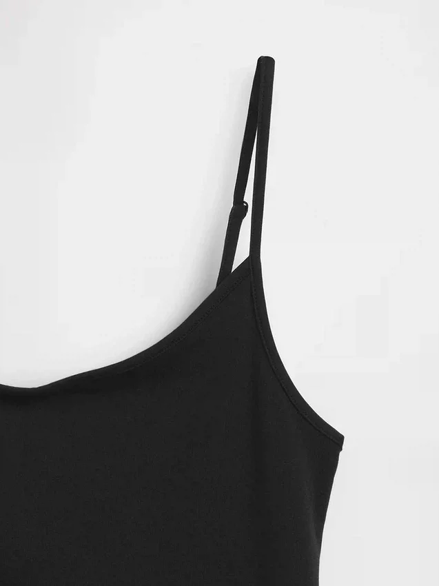 Canotta basic a maglia fitta