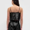 Canotta con paillettes