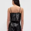 Canotta con paillettes