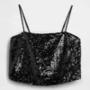 Canotta con paillettes