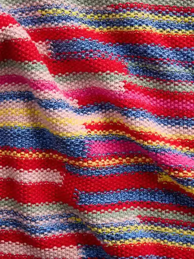 Canotta corta a righe in 100% cotone