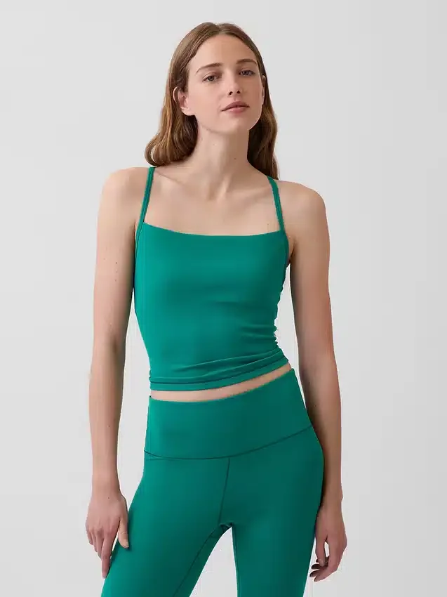 Canotta corta GapFit Smooth con dorso a vogatore