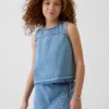 Canotta in denim per bambini