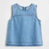 Canotta in denim per bambini