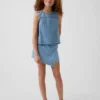 Canotta in denim per bambini