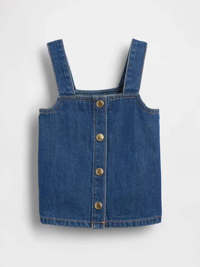 Canotta in denim per neonato & bebè