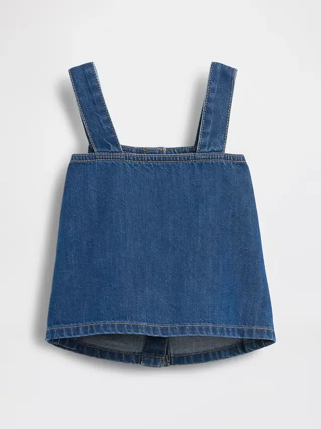Canotta in denim per neonato & bebè
