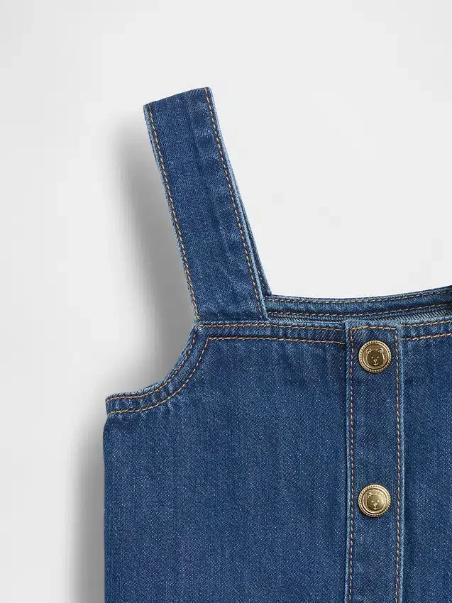 Canotta in denim per neonato & bebè