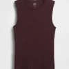Canotta in maglia pointelle