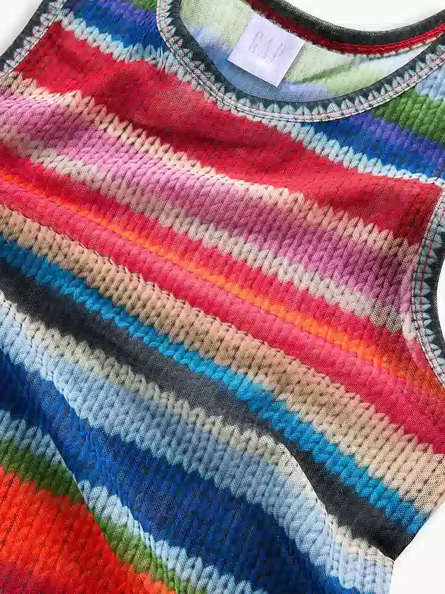 Canotta trasparente Gapstudio Happy Stripe