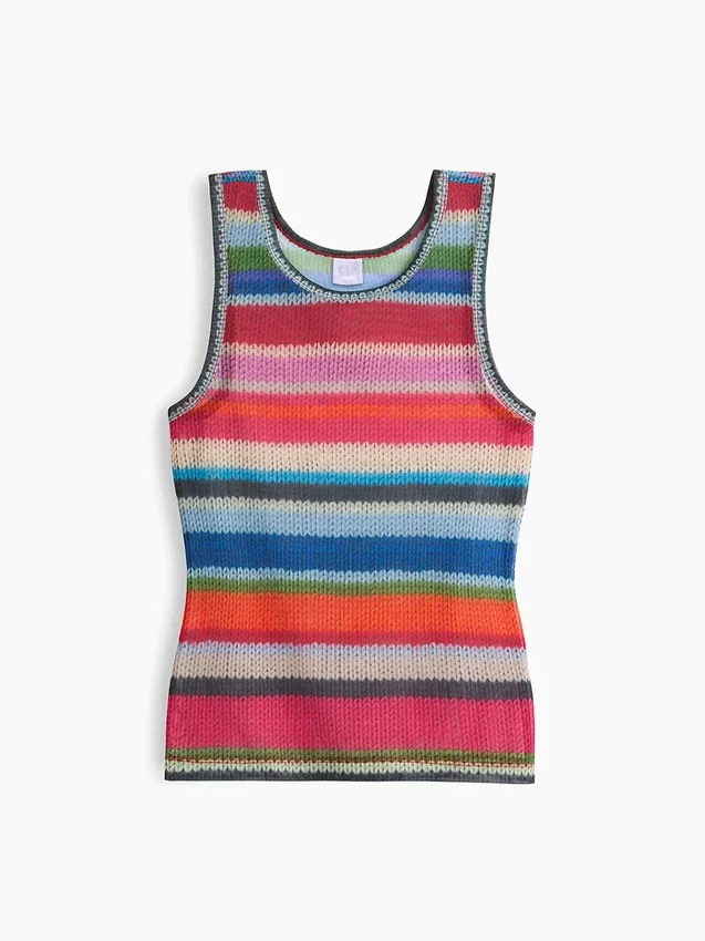 Canotta trasparente Gapstudio Happy Stripe