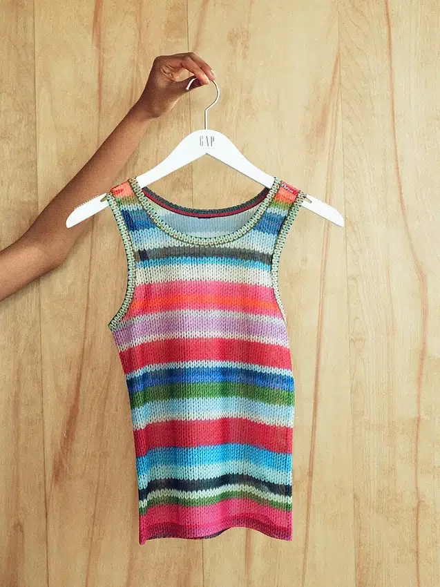 Canotta trasparente Gapstudio Happy Stripe