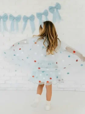 Cappa con stelle di paillettes Sweet Wink
