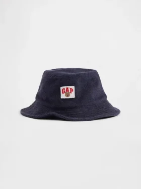 Cappellino a secchiello in spugna per neonato & bebè con logo Brannan Bear