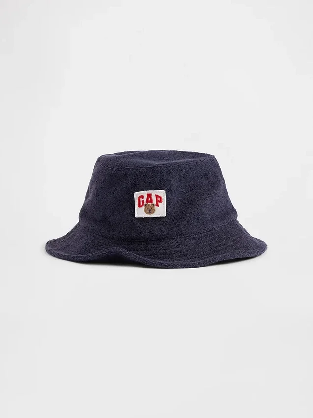 Cappellino a secchiello in spugna per neonato & bebè con logo Brannan Bear