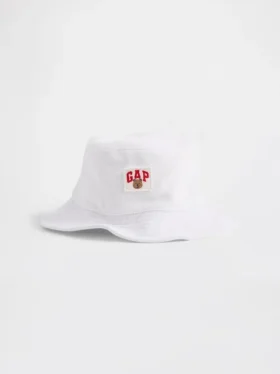 Cappellino a secchiello in spugna per neonato & bebè con logo Brannan Bear