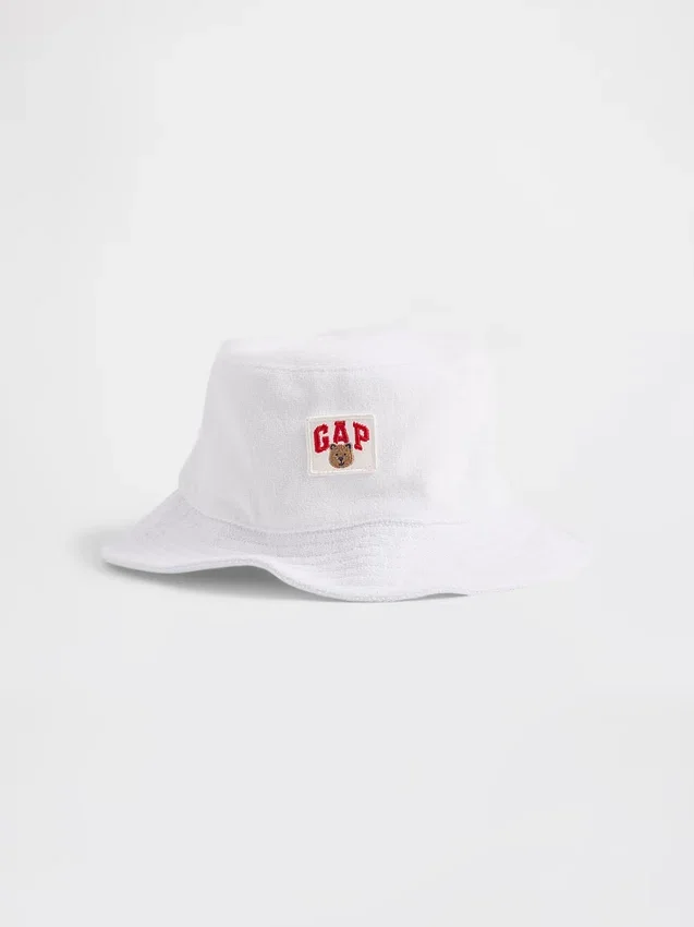 Cappellino a secchiello in spugna per neonato & bebè con logo Brannan Bear