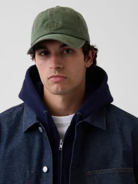 Cappellino da baseball con logo slavato