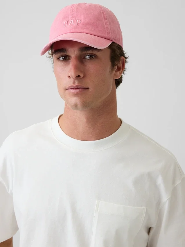 Cappellino da baseball con logo slavato
