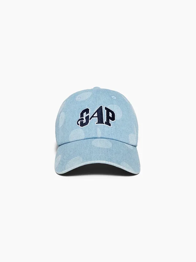 Cappellino da baseball in denim a pois GAP × Awake Ny