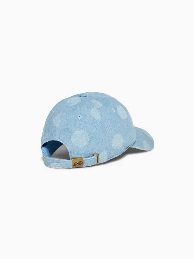 Cappellino da baseball in denim a pois GAP × Awake Ny