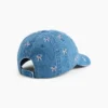 Cappellino da baseball in denim con fiocco per neonato & bebè