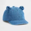 Cappellino da baseball in denim con orsacchiotto per bambini