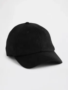 Cappellino da baseball in pelle scamosciata vegana
