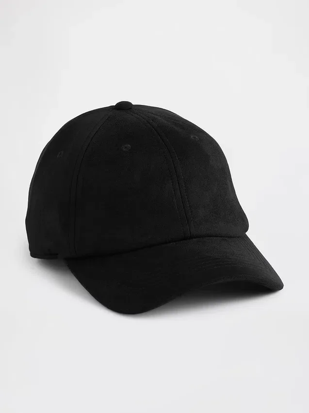 Cappellino da baseball in pelle scamosciata vegana