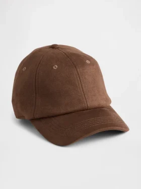 Cappellino da baseball in pelle scamosciata vegana
