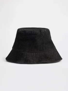Cappello a secchiello in denim