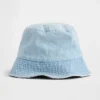 Cappello a secchiello in denim