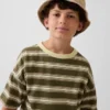 Cappello a secchiello in denim sovratinto per bambini