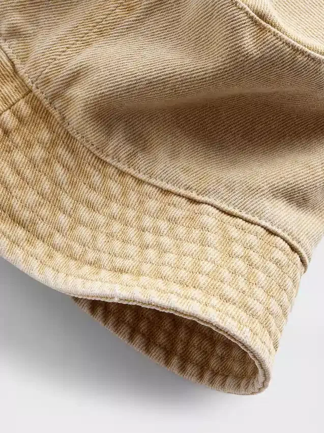 Cappello a secchiello in denim sovratinto per bambini