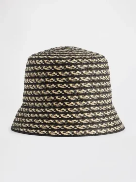Cappello a secchiello in paglia
