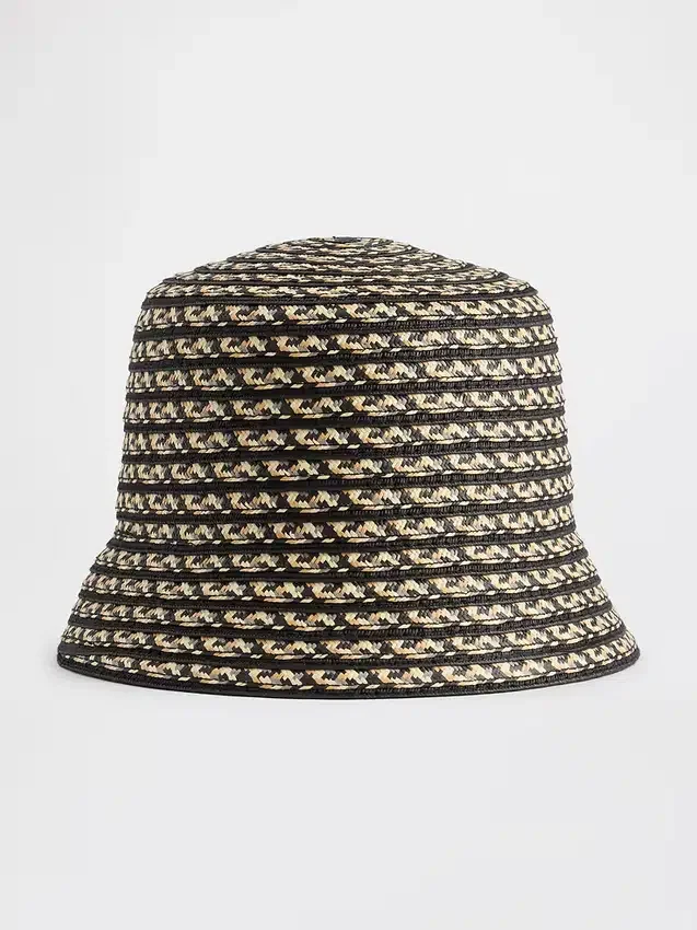 Cappello a secchiello in paglia