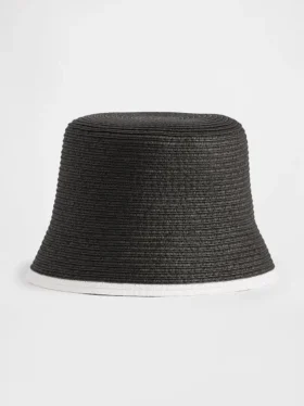 Cappello a secchiello in paglia