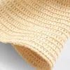 Cappello a secchiello in paglia