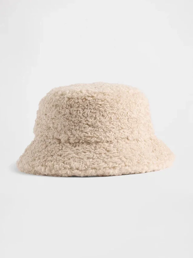 Cappello a secchiello in sherpa riciclato per bambini