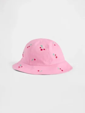 Cappello a secchiello per bambini con ciliegie
