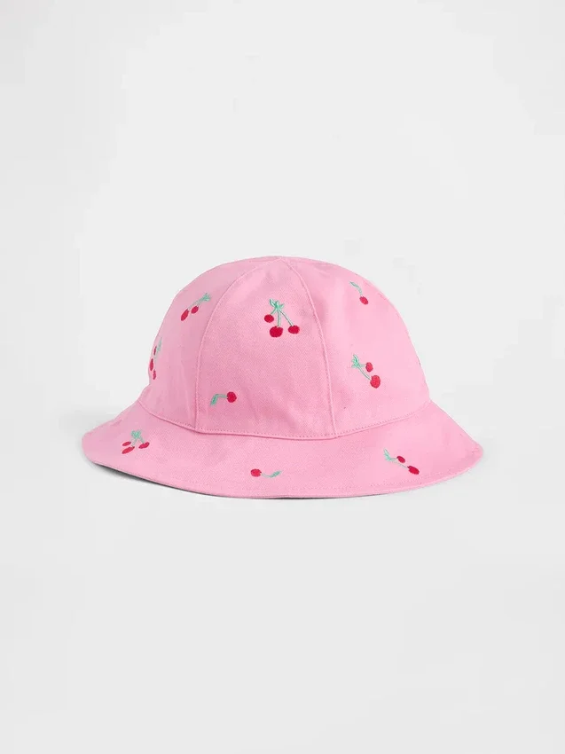 Cappello a secchiello per bambini con ciliegie