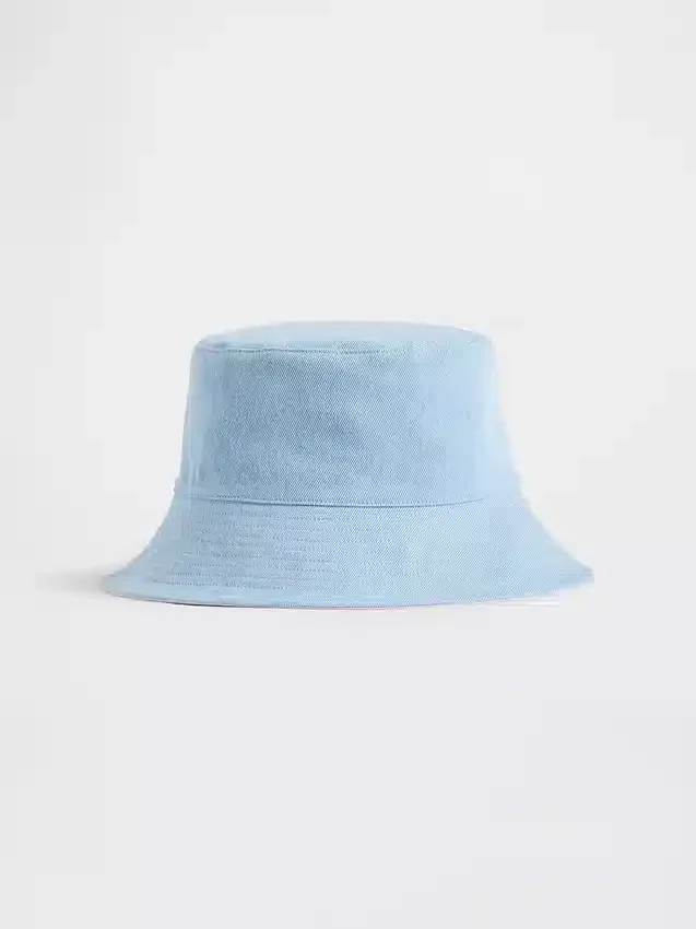 Cappello a secchiello reversibile in denim per bambini